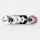 Schattigee Cartoon Dog Minimalistisch Huisdier Ont Persoonlijk Skateboard (Horizontaal)