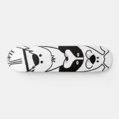 Schattigee Cartoon Dog Minimalistisch Huisdier Ont Persoonlijk Skateboard (Horizontaal)