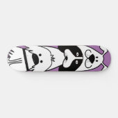 Schattigee Cartoon Dog Minimalistisch Huisdier Ont Persoonlijk Skateboard (Horizontaal)