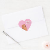 Schattigee Cartoon Dog Quote Hart Sticker (Envelop)