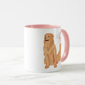 Schattigee Cartoon Dog Quote Mok (Voorkant rechts)