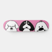 Schattigee Cartoon Dog Speels Huisdier Ontwerp Persoonlijk Skateboard (Horizontaal)