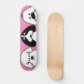 Schattigee Cartoon Dog Speels Huisdier Ontwerp Persoonlijk Skateboard (Voorkant)
