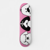 Schattigee Cartoon Dog Speels Huisdier Ontwerp Persoonlijk Skateboard (Voorkant)