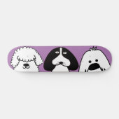 Schattigee Cartoon Dog Speels Huisdier Ontwerp Persoonlijk Skateboard (Horizontaal)