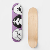 Schattigee Cartoon Dog Speels Huisdier Ontwerp Persoonlijk Skateboard (Voorkant)