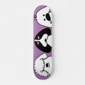 Schattigee Cartoon Dog Speels Huisdier Ontwerp Persoonlijk Skateboard (Voorkant)