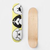 Schattigee Cartoon Dog Speels Huisdier Ontwerp Persoonlijk Skateboard (Voorkant)