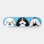 Schattigee Cartoon Dog Speels Huisdier Ontwerp Persoonlijk Skateboard (Horizontaal)