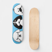 Schattigee Cartoon Dog Speels Huisdier Ontwerp Persoonlijk Skateboard (Voorkant)