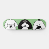 Schattigee Cartoon Dog Speels Huisdier Ontwerp Persoonlijk Skateboard (Horizontaal)