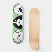 Schattigee Cartoon Dog Speels Huisdier Ontwerp Persoonlijk Skateboard (Voorkant)
