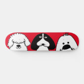 Schattigee Cartoon Dog Speels Huisdier Ontwerp Persoonlijk Skateboard (Horizontaal)