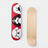Schattigee Cartoon Dog Speels Huisdier Ontwerp Persoonlijk Skateboard (Voorkant)