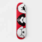 Schattigee Cartoon Dog Speels Huisdier Ontwerp Persoonlijk Skateboard (Voorkant)