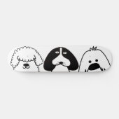 Schattigee Cartoon Dog Speels Huisdier Ontwerp Persoonlijk Skateboard (Horizontaal)