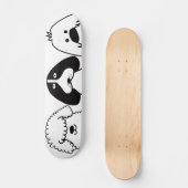 Schattigee Cartoon Dog Speels Huisdier Ontwerp Persoonlijk Skateboard (Voorkant)