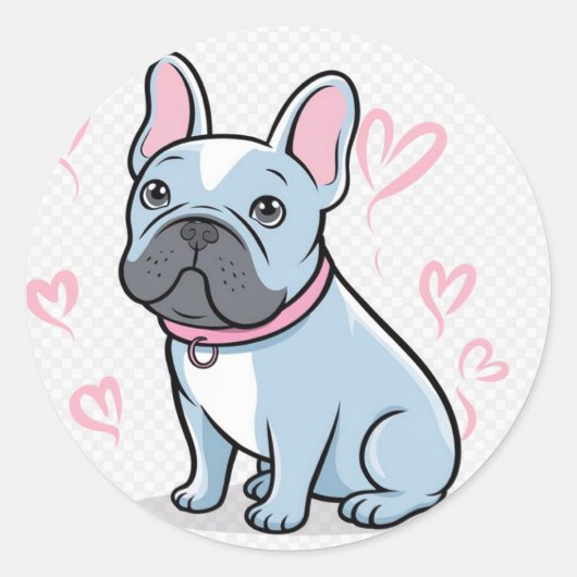Schattigee Cartoon Dog Sticker Pet Lover Gift (Voorkant)