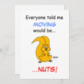 Schattigee Cartoon Eekhoorn Bewegende Aankondiging (Voorkant / Achterkant)