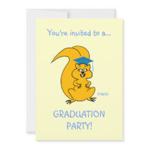 Schattigee Cartoon Eekhoorn Outdoor Graduatie Part