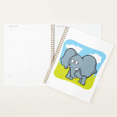 Schattigee Cartoon Elephant Fun Oerwoud Dier Planner