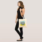 Schattigee Cartoon Elephant Fun Oerwoud Dier Tote Bag