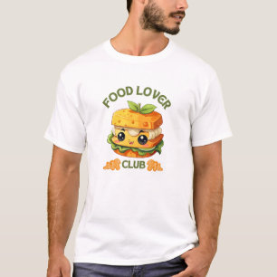 Schattigee Cartoon Food T-Shirt Design