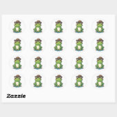 Schattigee Cartoon Frog Sticker - Schattige amfibi (Vel)