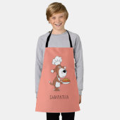 Schattigee Cartoon Funny Chef Cook Dog Puppy Keuke Schort (Gedragen)