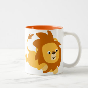 Schattigee Cartoon Gamboling Lion Mok