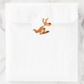 Schattigee Cartoon Gekke Kangoeroe Sticker (Tas)