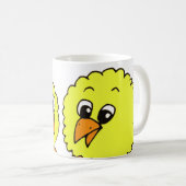 Schattigee Cartoon gele kuikens Koffiemok (Voorkant rechts)