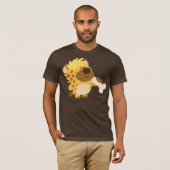 Schattigee Cartoon Gevlekte Hyena Verpletterend ee T-shirt (Voorkant volledig)