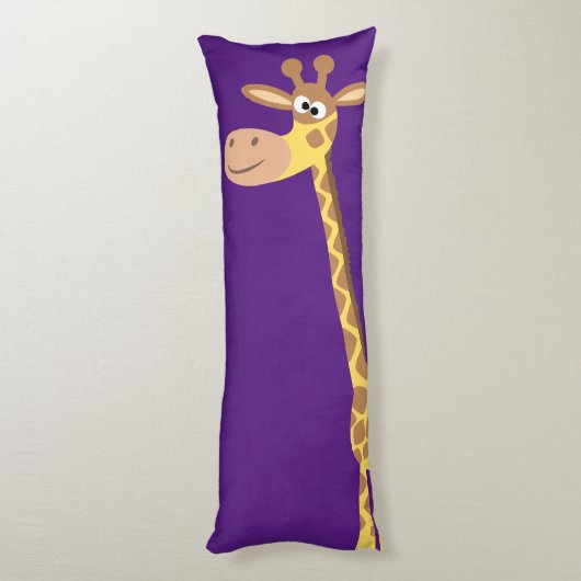Schattigee Cartoon Giraffe Body Kussen (Achterkant (Verticaal))