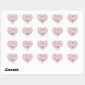 Schattigee Cartoon Giraffe Liefhebbers Hart Valent Sticker (Vel)
