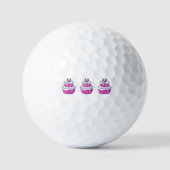 Schattigee Cartoon Golfballen (Voorkant)