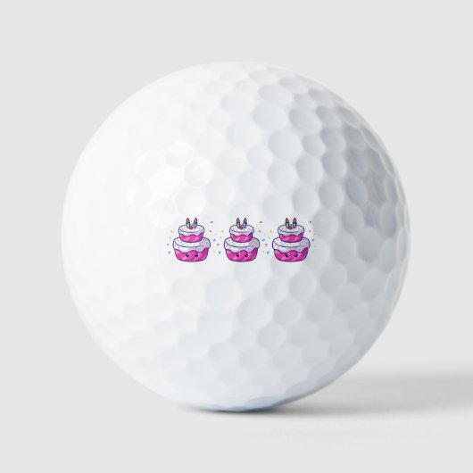 Schattigee Cartoon Golfballen (Voorkant)