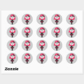 Schattigee Cartoon Gothic Meisje Stickers (Vel)