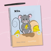 Schattigee Cartoon Grey Mouse Elementary School Pl Planner