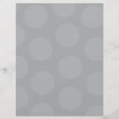 Schattigee Cartoon Grijs Rhinoceros Sinaasappel Po Briefhoofd Sjabloon (Achterkant)