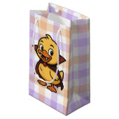 Schattigee cartoon Halloween eendenvampier Klein Cadeauzakje (Voorkant Gekanteld)