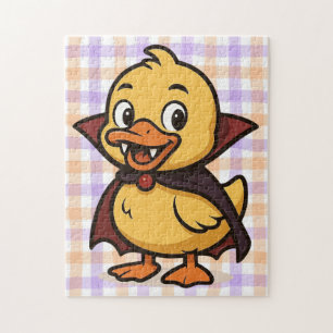 Schattigee cartoon Halloween eendenvampier Legpuzzel