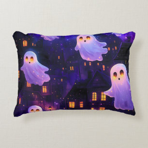 Schattigee Cartoon Halloween Midnight Flying Ghost Accent Kussen
