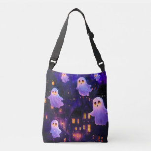 Schattigee Cartoon Halloween Midnight Flying Ghost Crossbody Tas