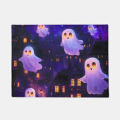 Schattigee Cartoon Halloween Midnight Flying Ghost Deurmat (Voorkant)