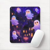 Schattigee Cartoon Halloween Midnight Flying Ghost Muismat (Met muis)