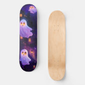 Schattigee Cartoon Halloween Midnight Flying Ghost Persoonlijk Skateboard (Voorkant)