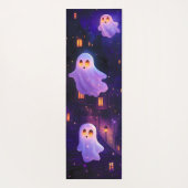 Schattigee Cartoon Halloween Midnight Flying Ghost Yogamat (Achterkant)