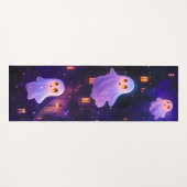 Schattigee Cartoon Halloween Midnight Flying Ghost Yogamat (Voorkant (horizontaal))