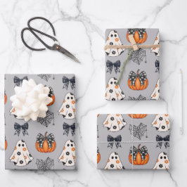 Schattigee Cartoon Halloween Patroon Inpakpapier Vel